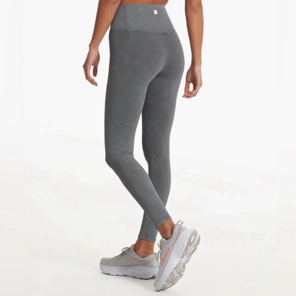 VUORI Washed Charcoal Studio‎ Legging Active High Rise Workout Gym Yoga Size XL
